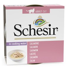 Schesir / Влажный корм Консервы Шезир для кошек Лосось в собственном соку (цена за упаковку)