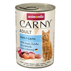 Animonda Carny Adult / Консервы Анимонда для кошек с Курицей и Лососем (цена за упаковку)