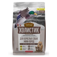 Деревенские лакомства Холистик Премьер / Сухой корм для взрослых собак Мини-пород Утка с рисом