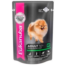 Eukanuba Dog Pouch Adult Beef / Влажный корм (Паучи) Эукануба для взрослых собак с Говядиной в соусе (цена за упаковку) Eukanuba Dog Pouch Adult Beef / Влажный корм (Паучи) Эукануба для взрослых собак с Говядиной в соусе (цена за упаковку)
