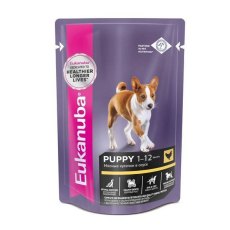 Eukanuba Dog Pouch Puppy Chicken / Влажный корм (Паучи) Эукануба для Щенков с Курицей в соусе (цена за упаковку) Eukanuba Dog Pouch Puppy Chicken / Влажный корм (Паучи) Эукануба для Щенков с Курицей в соусе (цена за упаковку)