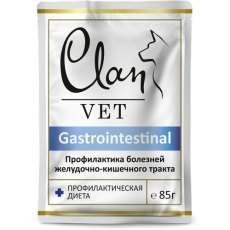 Clan Vet Gastrointestinal / Диетический влажный корм Клан для собак Профилактика болезней ЖКТ (цена за упаковку)