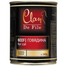 Clan De File / Консервы Клан для кошек Говядина (цена за упаковку)
