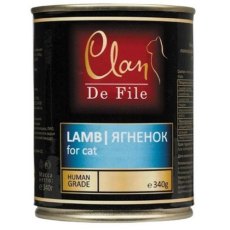 Clan De File / Консервы Клан для кошек Ягненок (цена за упаковку)