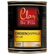 Clan De File / Консервы Клан для кошек Курица (цена за упаковку)