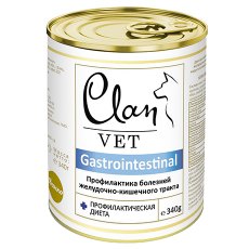 Clan Vet Gastrointestinal / Диетические консервы Клан для собак Профилактика болезней Желудочно-кишечного тракта (цена за упаковку)