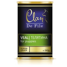 Clan De File / Консервы Клан для Щенков Телятина (цена за упаковку)