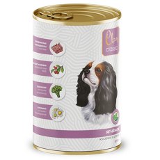 Clan Classic / Консервы Клан для собак Кусочки в соусе с Ягненком (цена за упаковку)