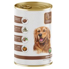 Clan Classic / Консервы Клан для собак Кусочки в соусе с Индейкой (цена за упаковку)