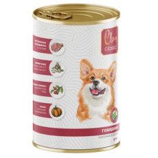 Clan Classic / Консервы Клан для собак Кусочки в соусе с Говядиной (цена за упаковку)