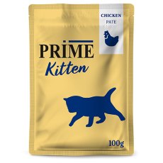 Prime Kitten Pate Chicken / Паучи Прайм для Котят Паштет из Курицы (цена за упаковку)