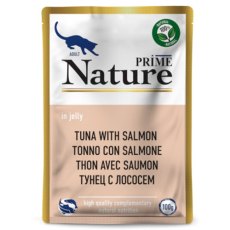 Prime Nature / Паучи Прайм Нейча для взрослых кошек Тунец с лососем в желе (цена за упаковку)