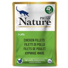 Prime Nature / Паучи Прайм Нейча для взрослых кошек Куриное филе в желе (цена за упаковку)