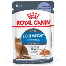 Royal Canin Light Weight Care Jelly / Влажный корм (Консервы-Паучи) Роял Канин Лайт Вейт Кэа для кошек Профилактика лишнего веса в Желе (цена за упаковку)