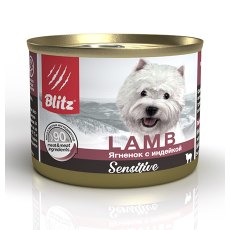 Blitz Sensitive / Консервы Блиц для собак Ягненок с Индейкой (цена за упаковку)