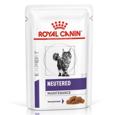Royal Canin Neutered Maintenance / Ветеринарный влажный корм (Консервы-Паучи) Роял Канин Ньютеред Мэйнтенэнс для Взрослых Кастрированных котов и Стерилизованных кошек в Соусе (цена за упаковку)