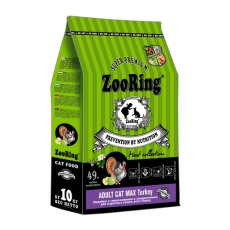 Zooring Adult Cat Max Turkey / Сухой корм Зооринг для взрослых кошек Крупных пород Индейка с глюкозамином и хондроитином