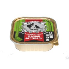 Zooring / Консервы Зооринг для кошек кусочки в желе Мясной фестиваль (цена за упаковку)
