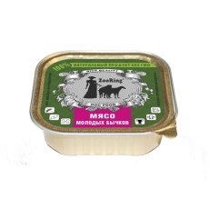 ZooRing / Паштет Зооринг для собак Мясо молодых бычков (цена за упаковку)