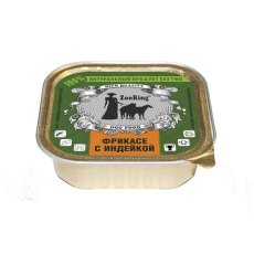 ZooRing / Паштет Зооринг для собак Фрикасе с Индейкой (цена за упаковку)