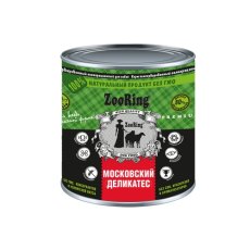 ZooRing / Паштет Зооринг для собак Московский деликатес (цена за упаковку)