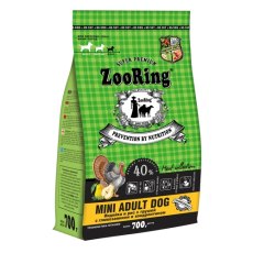 ZooRing Mini Adult Dog / Сухой корм Зооринг для взрослых собак мини пород Индейка и Рис с грушей