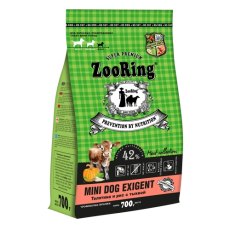 ZooRing Mini Dog Exigent / Сухой корм Зооринг для взрослых привередливых собак мини пород Телятина и Рис с тыквой