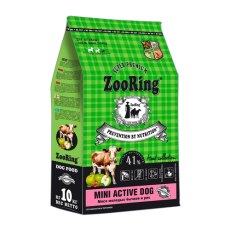 ZooRing Mini Active Dog / Сухой корм Зооринг для взрослых собак мини пород Мясо молодых бычков и Рис