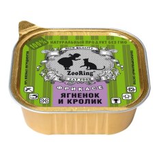 Zooring / Паштет Зооринг для кошек Фрикасе Ягненок и кролик (цена за упаковку)