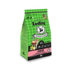 ZooRing Junior / Сухой корм Зооринг для юниоров собак средних и крупных пород с 6 месяцев Мясо молодых бычков