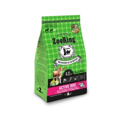 ZooRing Active Dog / Сухой корм Зооринг для молодых и взрослых активных собак средних и крупных пород Мясо молодых бычков и рис