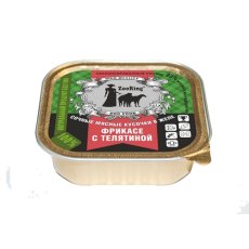 ZooRing / Консервы Зооринг для собак кусочки в желе Фрикасе с Телятина (цена за упаковку)
