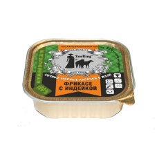 ZooRing / Консервы Зооринг для собак кусочки в желе Фрикасе с индейкой (цена за упаковку)