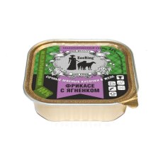 ZooRing / Консервы Зооринг для собак кусочки в желе Фрикасе с Ягненком (цена за упаковку)