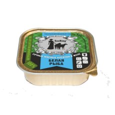 ZooRing / Консервы Зооринг для собак кусочки в желе Белая рыба (цена за упаковку)