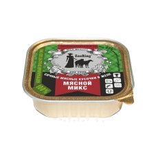 ZooRing / Консервы Зооринг для собак кусочки в желе Мясной микс (цена за упаковку)