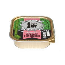 ZooRing / Консервы Зооринг для собак кусочки в желе Фрикасе с кроликом (цена за упаковку)