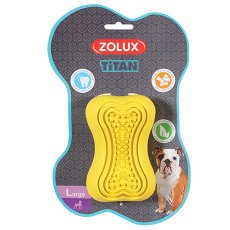 Zolux Titan / Игрушка Золюкс для собак Кость-кормушка Резина L 11,5 см