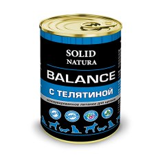 Solid Natura Balance / Консервы Солид Натура для Щенков Телятина (цена за упаковку)