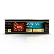 Clan De File / Влажный корм Консервы Клан для кошек Гусь (цена за упаковку)