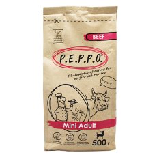 P.E.P.P.O. Adult Mini Beef / Сухой корм Пеппо для взрослых собак Мелких пород Говядина