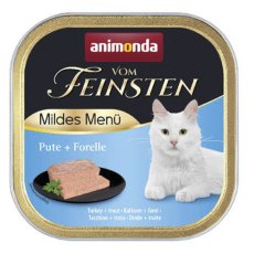 Animonda Vom Feinsten Mildes Menu Pute Forelle / Консервы Анимонда для взрослых кошек с Индейкой и Форелью (цена за упаковку)