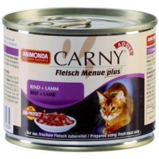 Animonda Carny Adult / Консервы Анимонда для кошек с Говядиной и Ягнёнком (цена за упаковку)