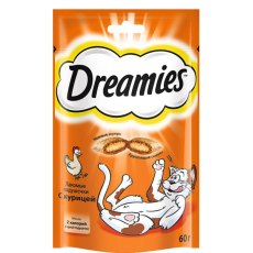 Dreamies / Лакомство Дримис для кошек Подушечки с Курицей