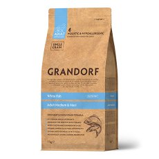 Grandorf Holistic & Hypoallergenic Medium Maxi White Fish / Сухой корм Грандорф Низкозерновой для взрослых собак Средних и Крупных пород Белая рыба
