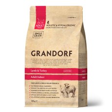 Grandorf Holistic & Hypoallergenic Indoor Lamb & Turkey / Сухой корм Грандорф Низкозерновой для домашних кошек Ягненок Индейка