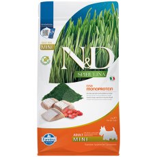 Farmina N&D GF Spirulina Herring & Wolfberry Adult Mini / Сухой корм Фармина для взрослых собак Мелких пород Сельдь и ягоды годжи