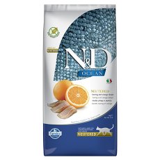 Farmina N&D Ocean Line Adult Neutered Herring & Orange Grain free / Сухой Беззерновой корм Фармина для взрослых Стерилизованных кошек и Кастрированных котов Сельдь с Апельсином