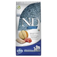 Farmina N&D Ocean Line Adult Medium Maxi Salmon Cod & Cantaloupe Melon Grain free / Сухой Беззерновой корм Фармина для взрослых собак Средних и Крупных пород Лосось Треска и Муксусная дыня