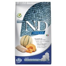 Farmina N&D Ocean Line Puppy Medium Maxi Cod Pumpkin&Cantaloupe Melon Grain free / Сухой Беззерновой корм Фармина для Щенков Средних и Крупных пород Треска Тыква и Мускусная дыня